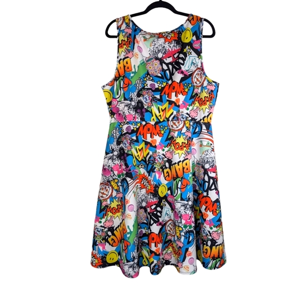 Torrid plus sized colorful graffiti dress - Picture 2 of 2